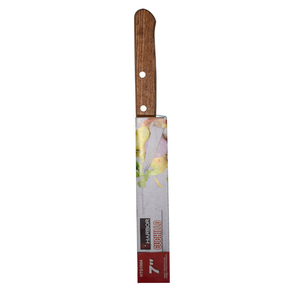 CUCHILLO CACHA MADERA 7" VHARBOR (HTG1004)