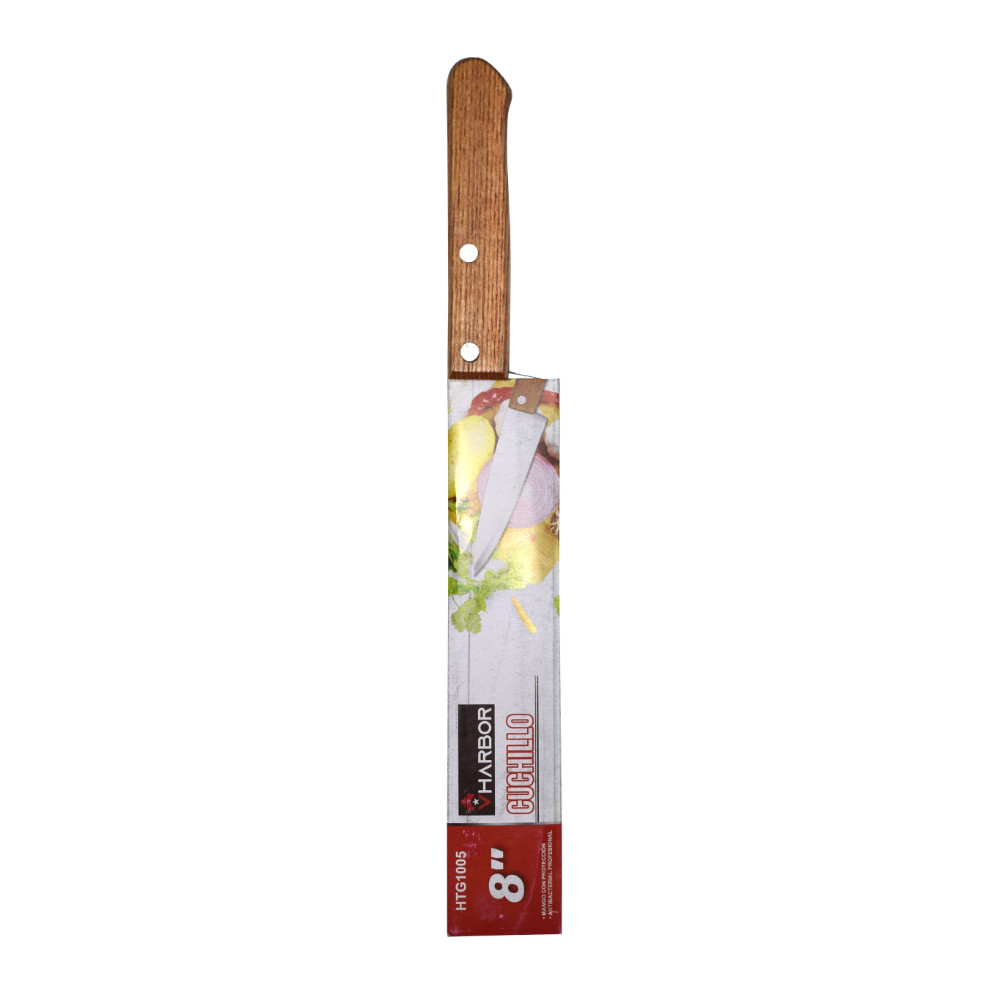 CUCHILLO CACHA MADERA 8" VHARBOR (HTG1005)