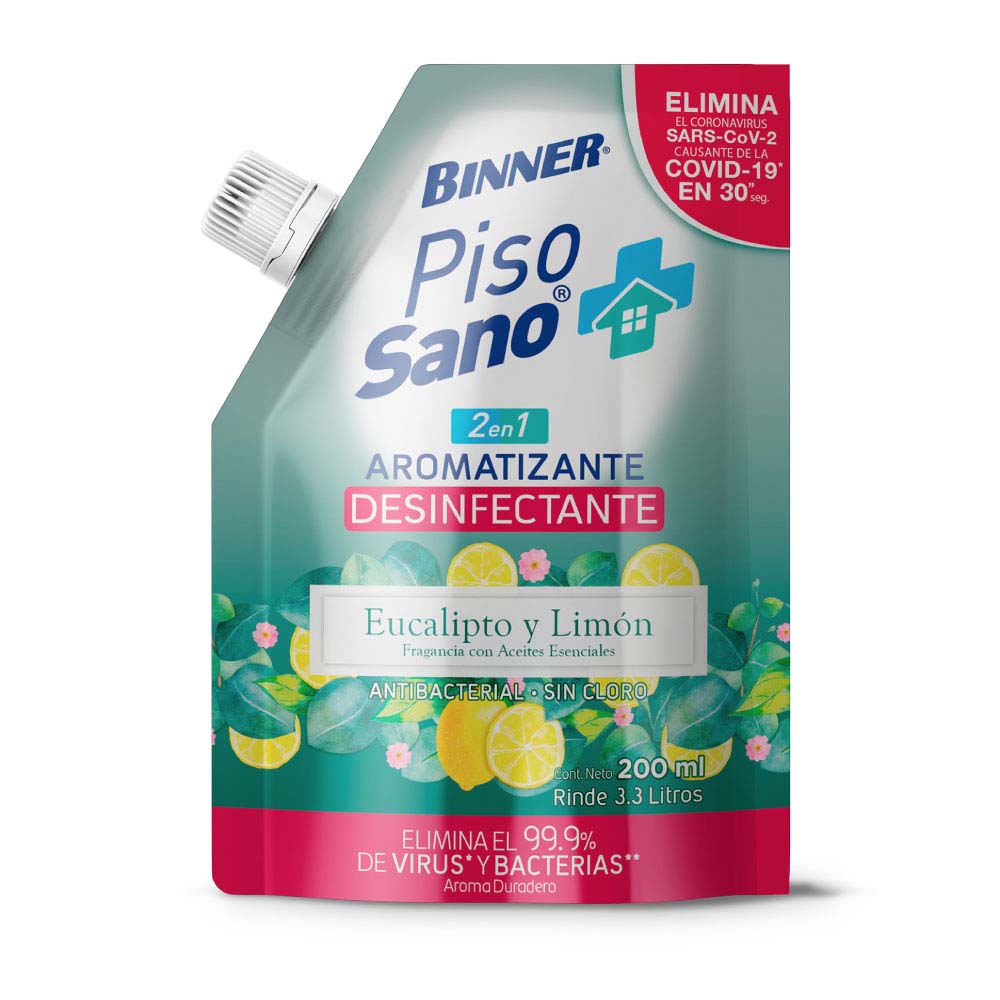 DESINFECTANTE PISO BINNER DOYPAC SANO EUCALIPTO LIMON 200ML (207322)