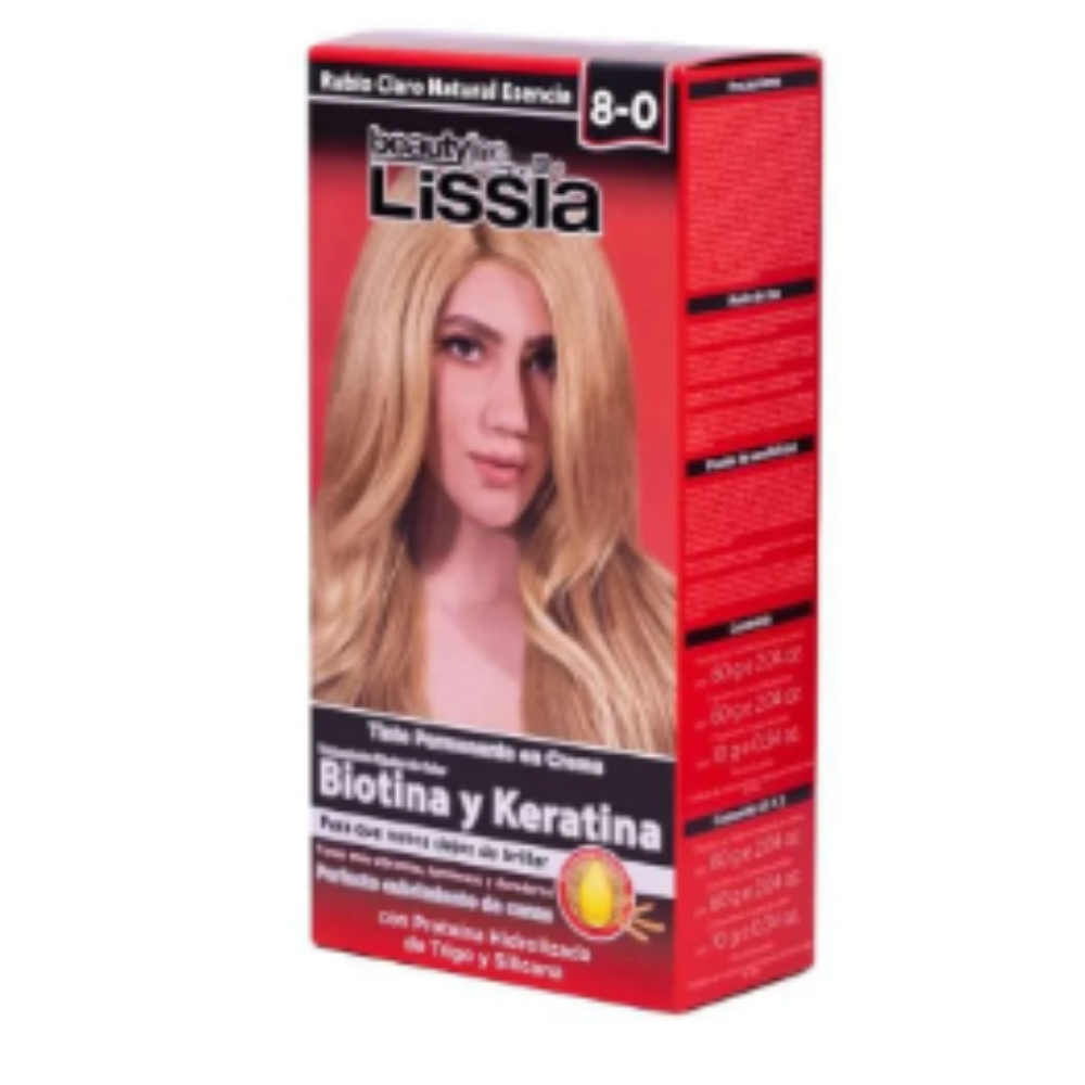 TINTE LISSIA RUBIO CLARO NATURAL ESENCIA 8-0