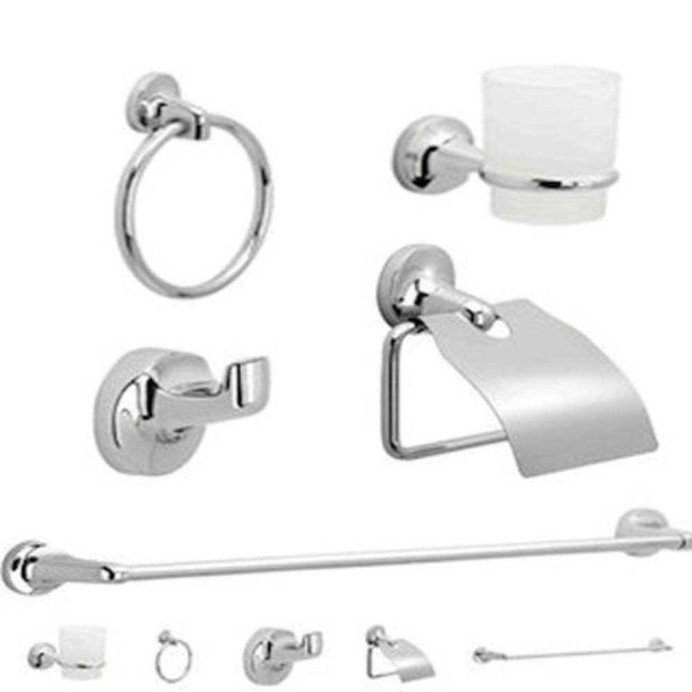 KIT ACCESORIOS PARA BAÑO X 6 PIEZAS CORONA PALERMO (PL6100001)