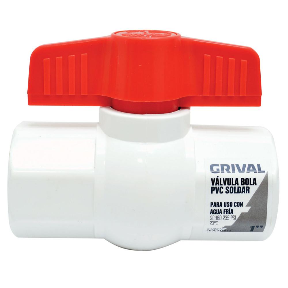 LINEA GRIVAL LLAVE BOLA PVC LISA 1"
