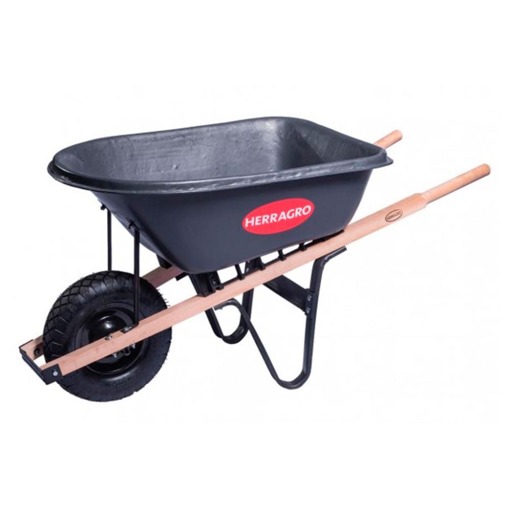 BUGUI HERRAGRO PLATON GRIS PLASTICO 5000 (100 LITROS (LLANTA ANTI PINCHAZO (17500001