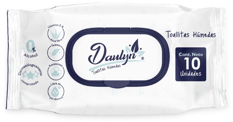 PAÑITOS HUMEDOS DAULYN X 10 UNIDADES