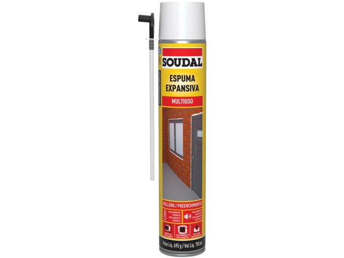 ESPUMA DE POLIURETANO MULTIUSO 500+250ML  SOUDAL (121144)