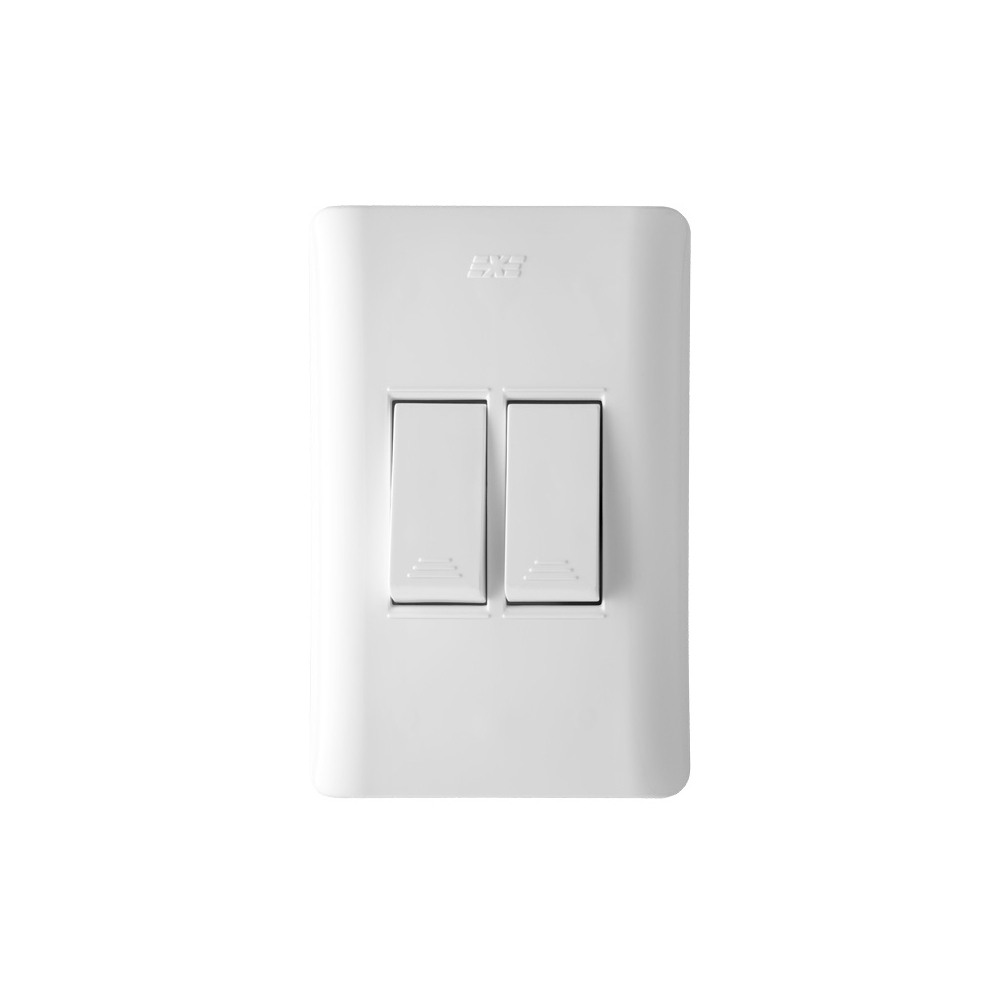 LINEA AVE  BLANCA INCRUSTRAR SWICHE DOBLE CONMUTABLE (15022)