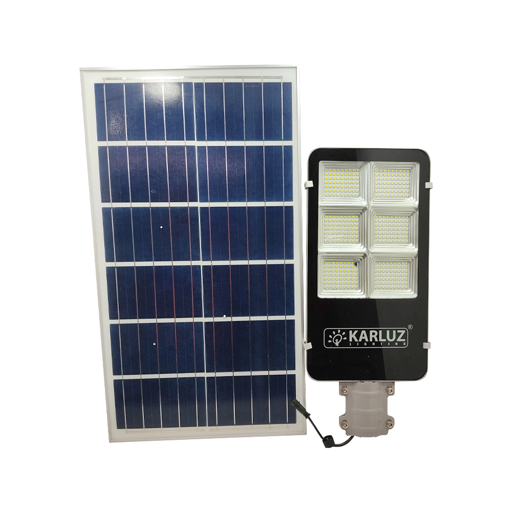 LAMPARA LED SOLAR ALUMBRADO PUBLICO 200W SET KARLUZ (KL-2766)