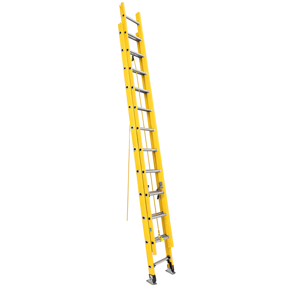 ESCALERA DE EXTENSION EN FIBRA DE VIDRIO  24 PELDAÑOS 7,32 MTS UDUKE (150KG)(HT3175)