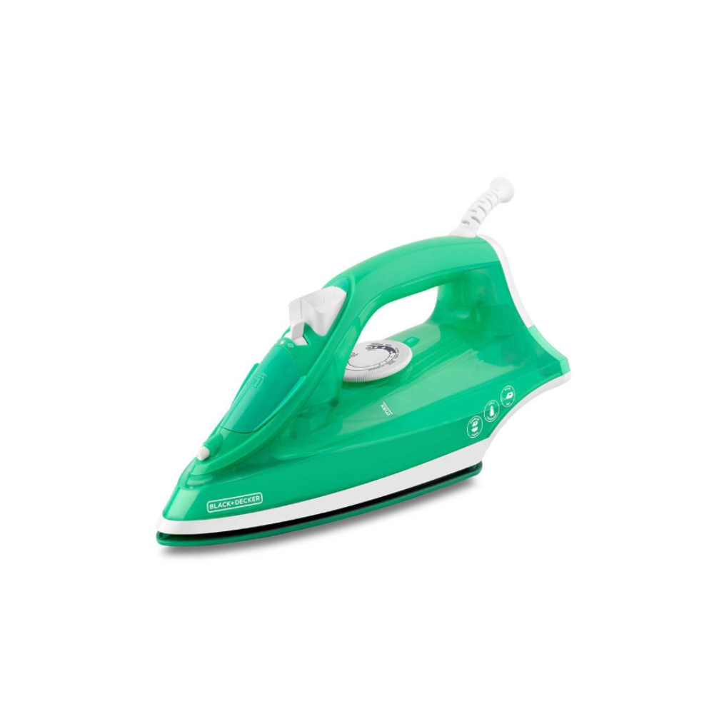 PLANCHA BLACK & DECKER DE ROPA A VAPOR VERDE (IRBD315)