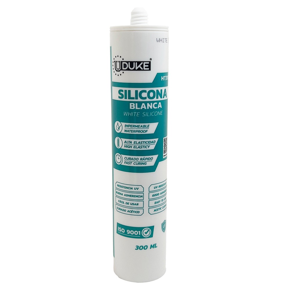 SILICONA TUBO BLANCA 300ML UDUKE (HT3112)