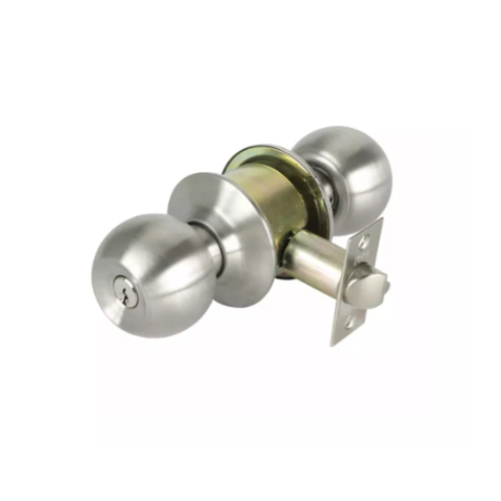 CERRADURA CILINDRICA PARA ALCOLBA VERA POMO ACERO INOXIDABLE (46136)