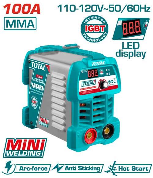 SOLDADOR INVERSOR DIGITAL 100A (MMA) 110-220V  SUPER TOTAL (UTW210049)