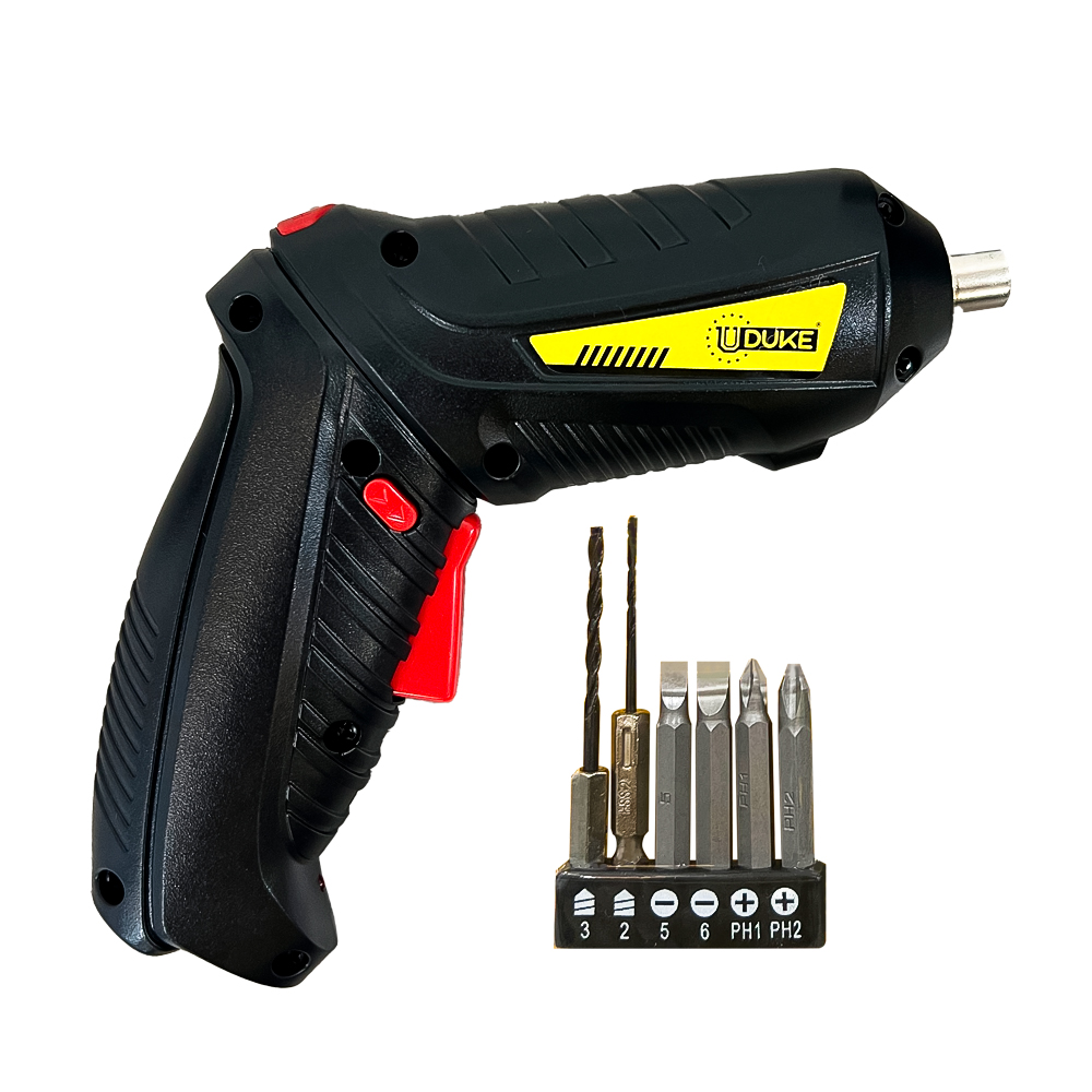ATORNILLADOR ELECTRICO 3.6V INCLUYE 6 ACCESORIOS  UDUKE  (HT3372)
