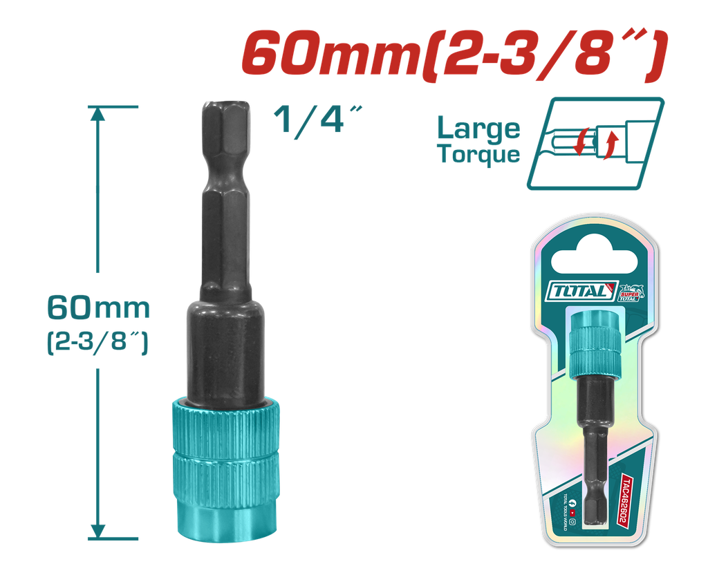 COPA TORNILLO  2- 3/8" IMANTADA   INDUSTRIAL SUPER TOTAL (TAC462602)