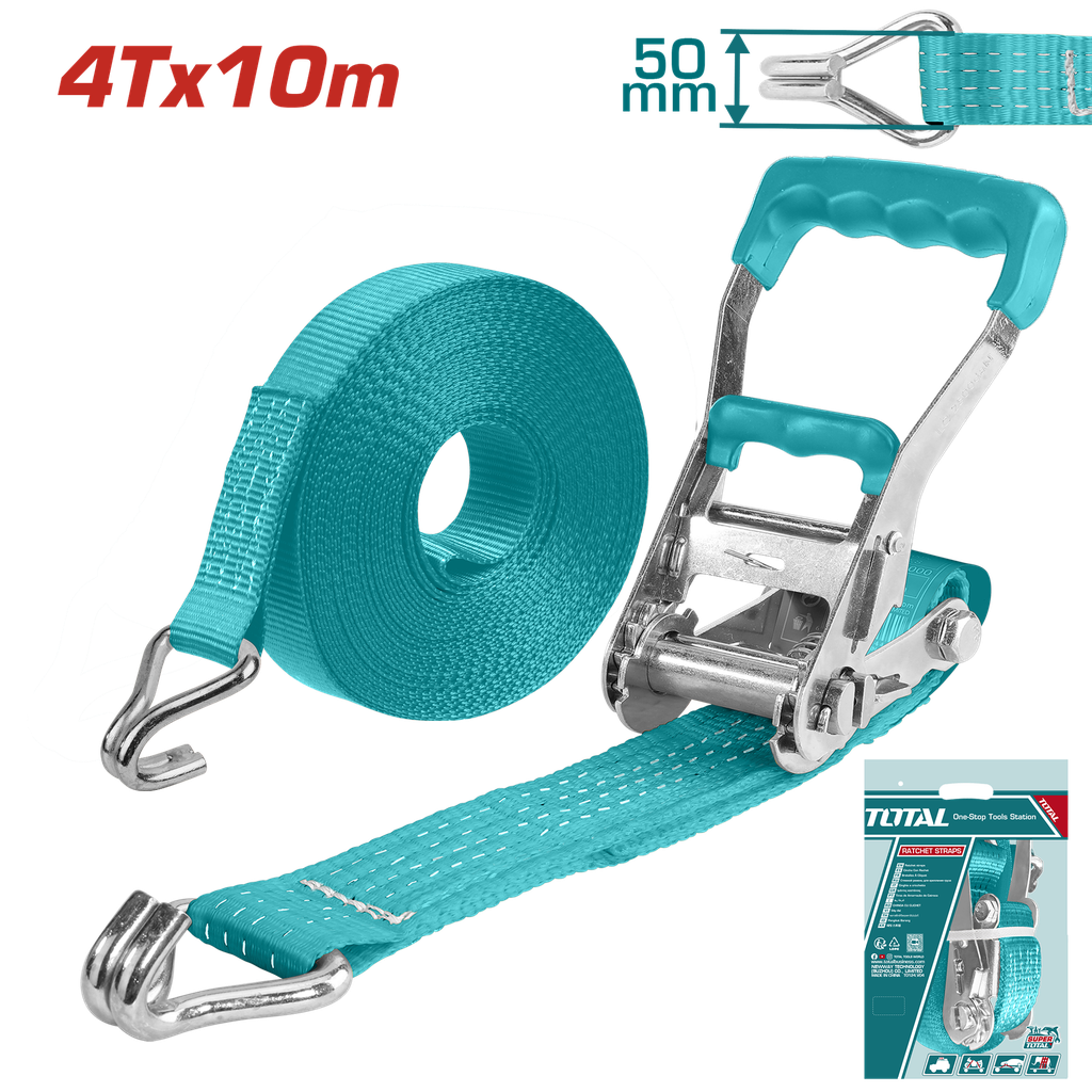 CUERDA PARA CARGA 4T 10 MTS SUPER TOTAL (THTRS4101)