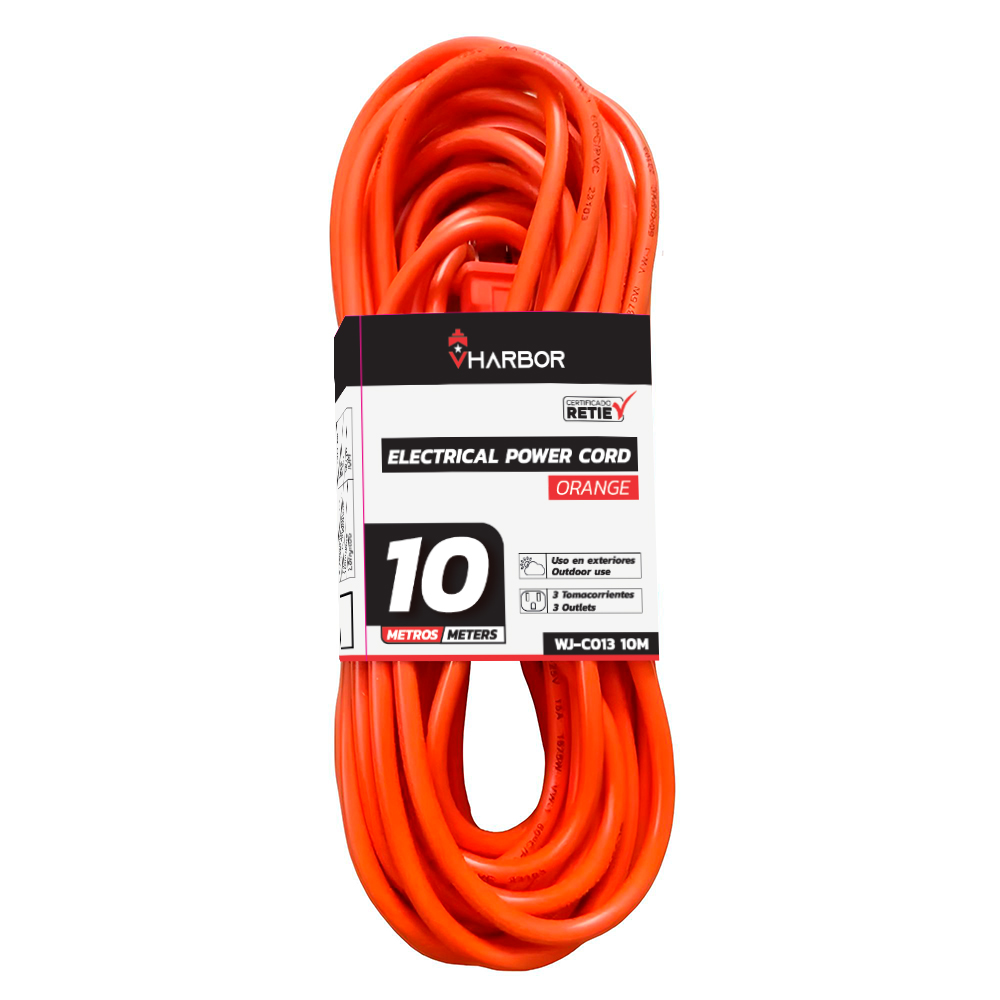 EXTENSION NARANJA 10M VHARBOR (WJ-C013-10M) 