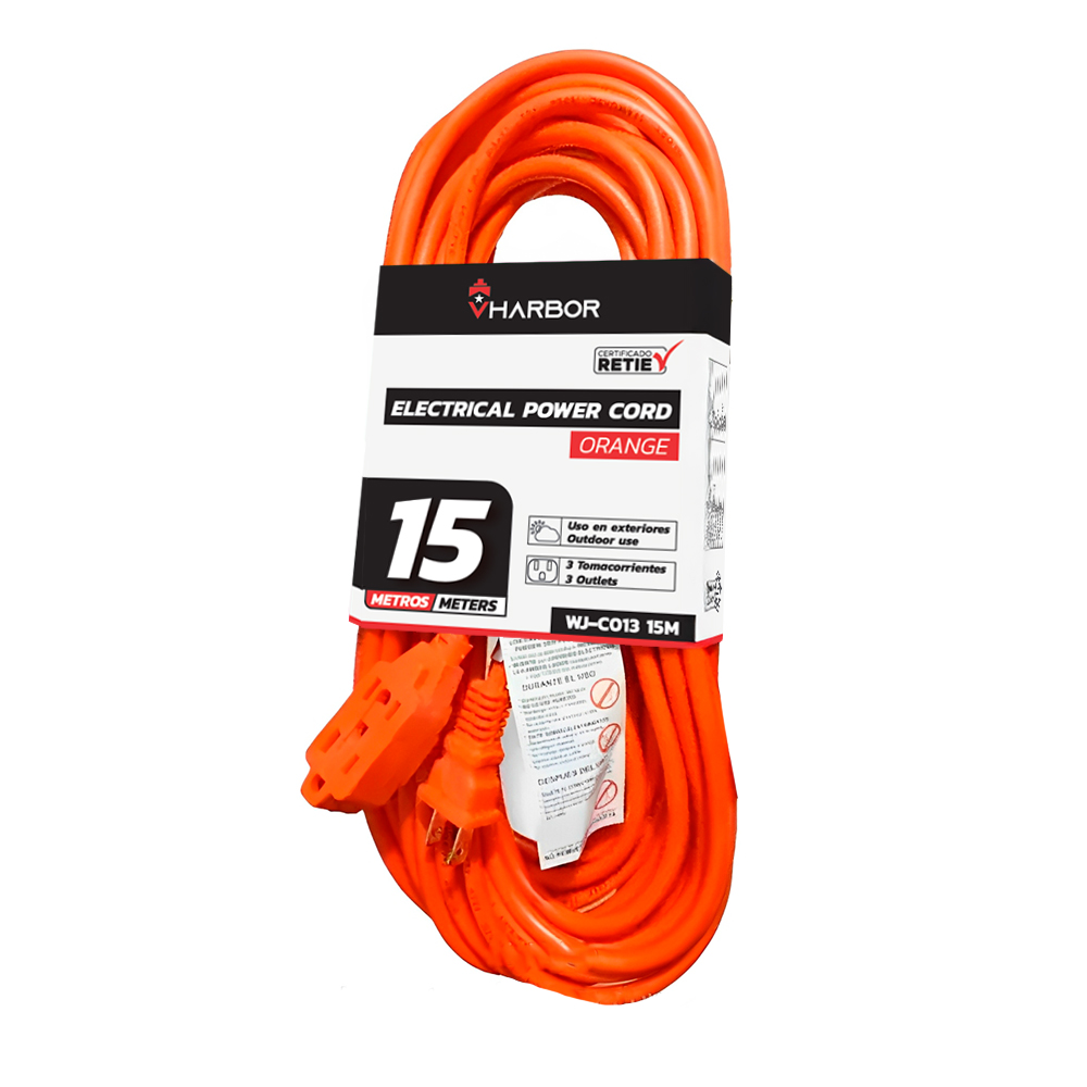 EXTENSION NARANJA 15M VHARBOR (WJ-C013-15M) 