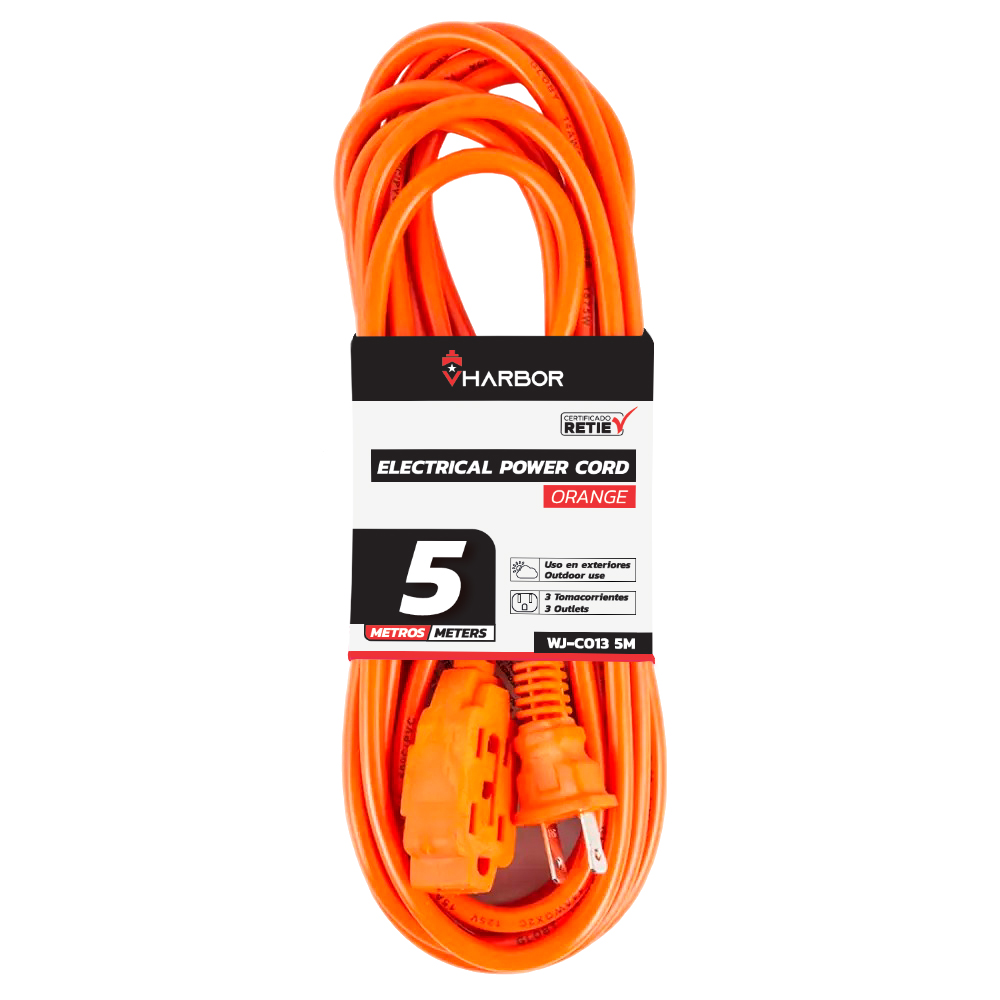 EXTENSION NARANJA 5M VHARBOR (WJ-C013-5M) 