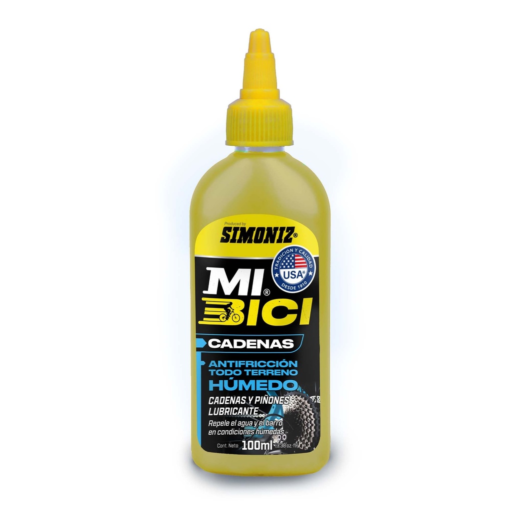 LUBRICANTE CADENAS SIMONIZ MI BICI HUMEDO TODO TERENO 110ML  (209734 )