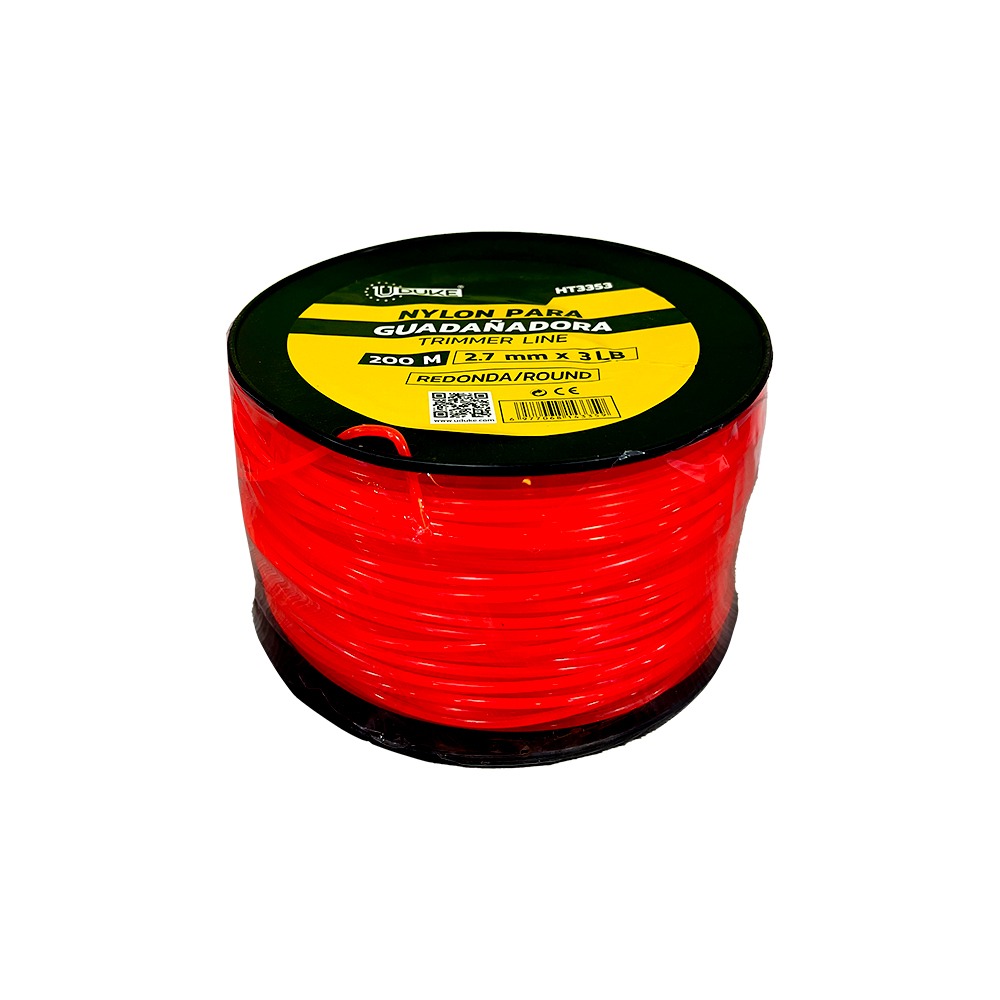 NYLON PARA GUADAÑADORA 2.4MM X 200M NARANJA UDUKE  (HT3353)