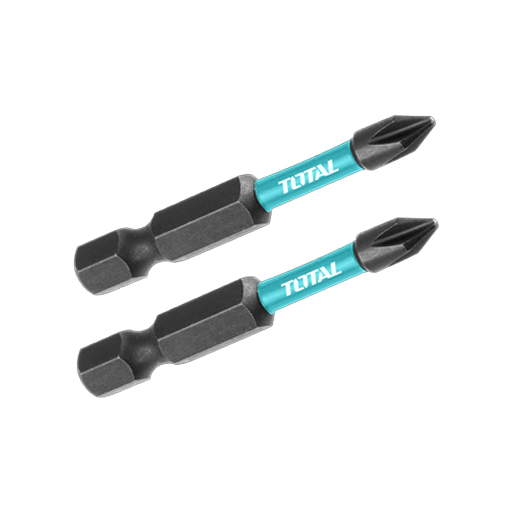 PUNTAS TALADRO DOBLE  IMANTADA 50MM (+) (+) JUEGO X 2 PZS INDUSTRIAL SUPER TOTAL (TACIM71PH350)