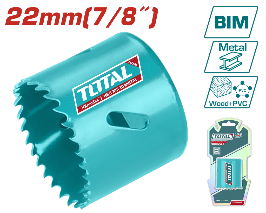 SIERRA COPA BIMETAL 7/8" SUPER TOTAL (TAC410221)