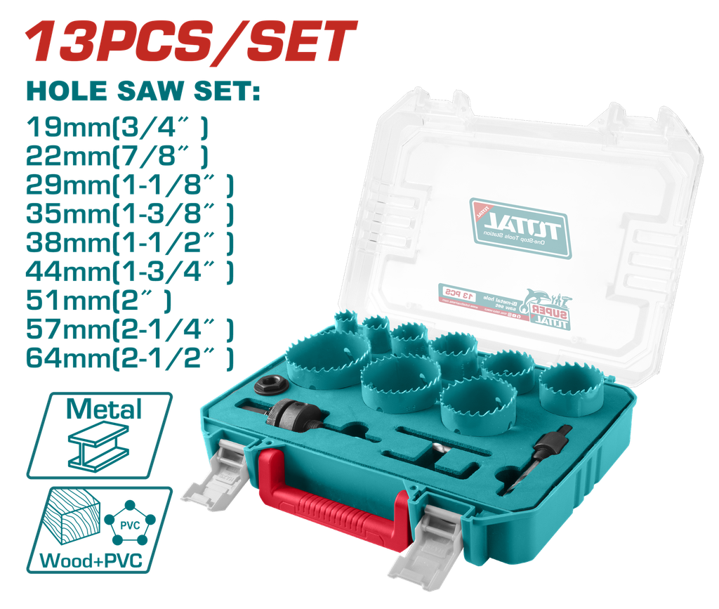 SIERRA COPA BIMETAL JUEGO X 13PCS TOTAL (TACSH0132)