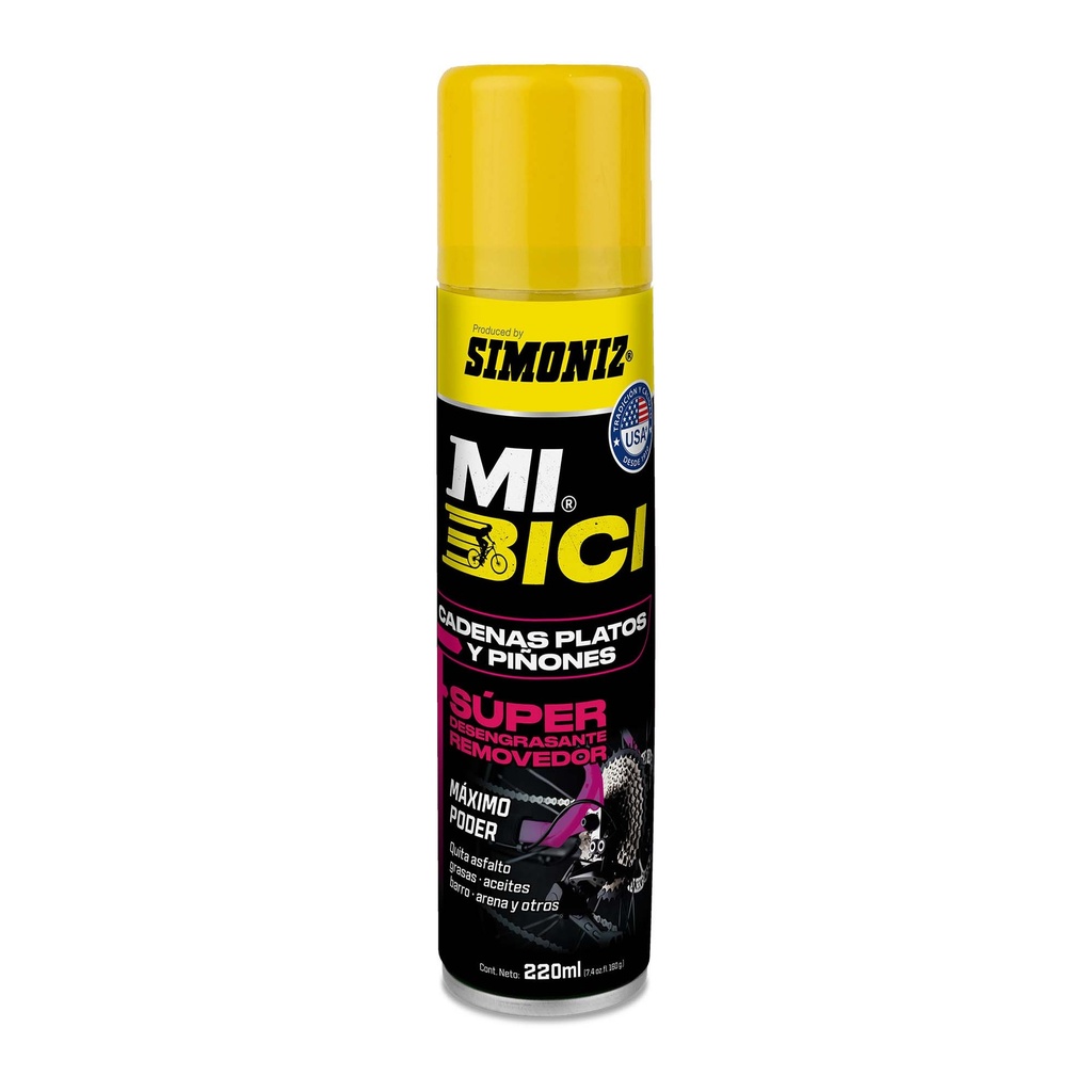 SUPERDESENGRASANTE SIMONIZ MI BICI REMOVEDOR CADENAS, PLATOS Y PIÑONES  220 (SIM-209732)