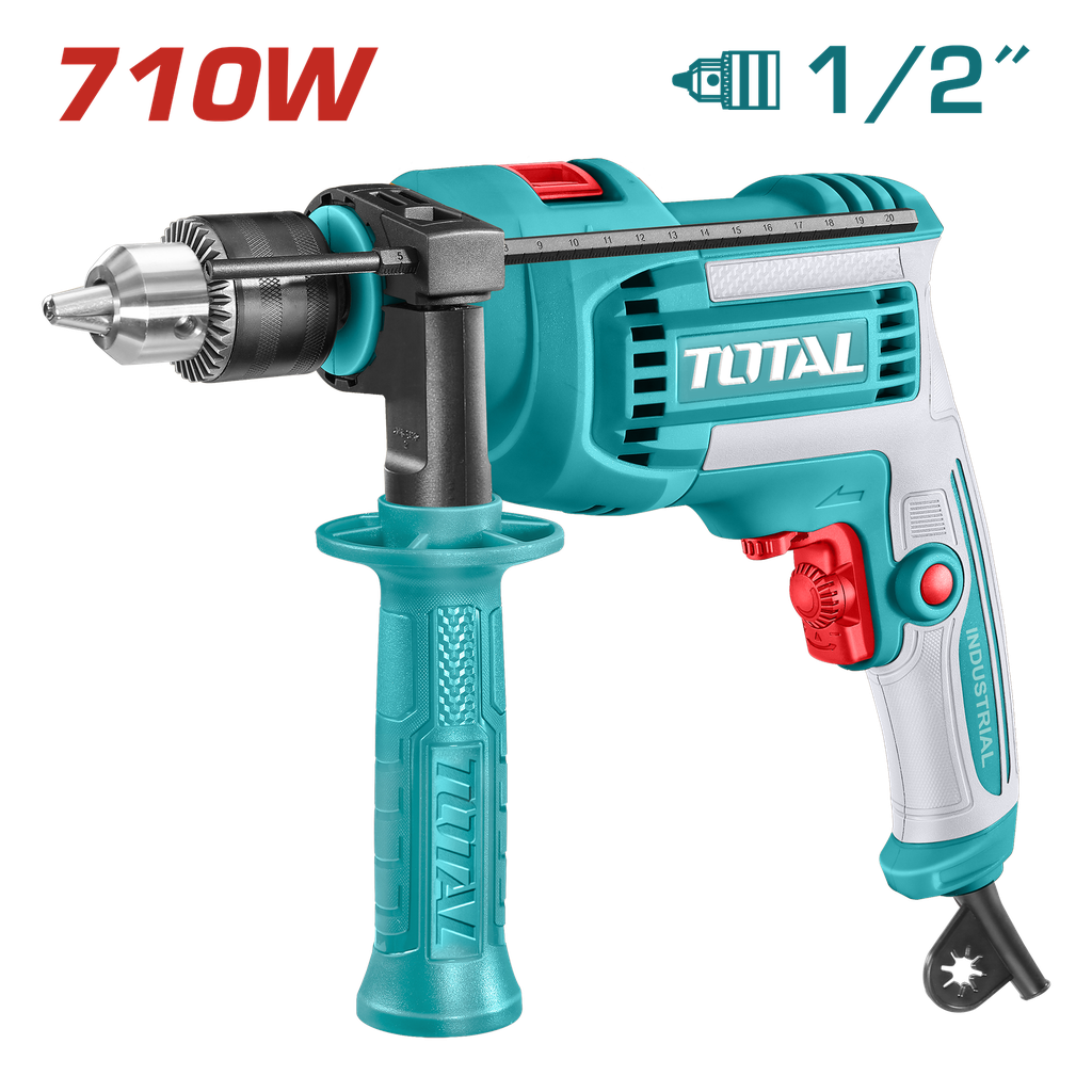 TALADRO PERCUTOR 1/2 710W INDUSTRIAL SUPER TOTAL (UTG1071366)