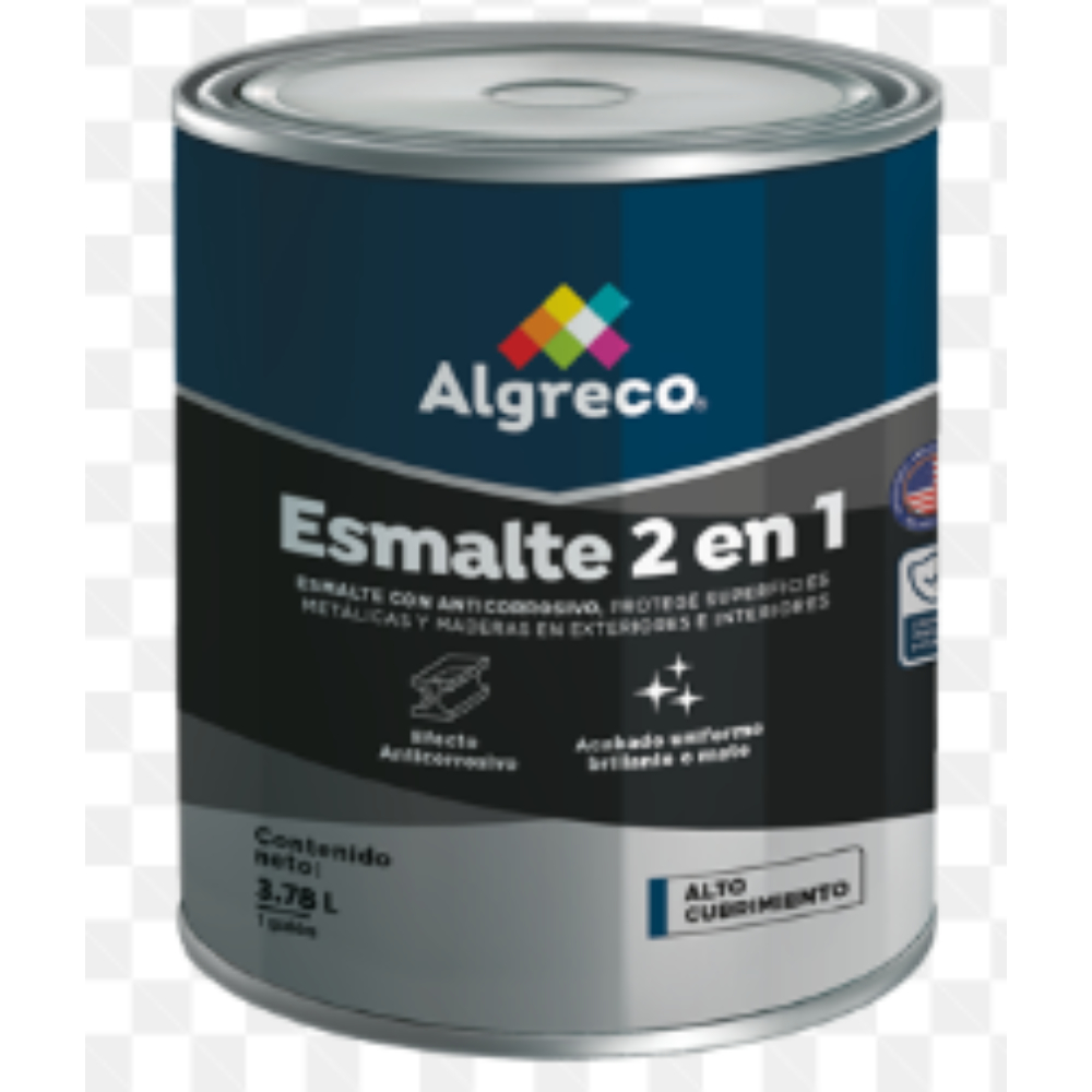 ESMALTE RAPIDO 2 EN 1 BLANCO GALON ALGRECO