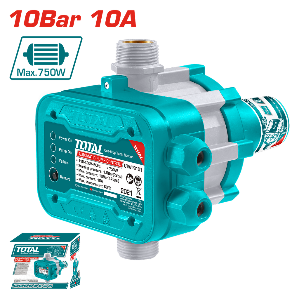 BOMBA PRESURIZADORA 1" 110-120V 1.5 BAR 22PSI TOTAL (UTWPS101) 