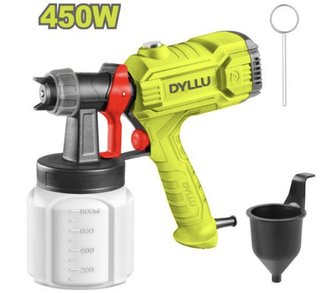PISTOLA PINTAR ELECTRICA 800ML 450W DYLLU (UDTEG1A45)