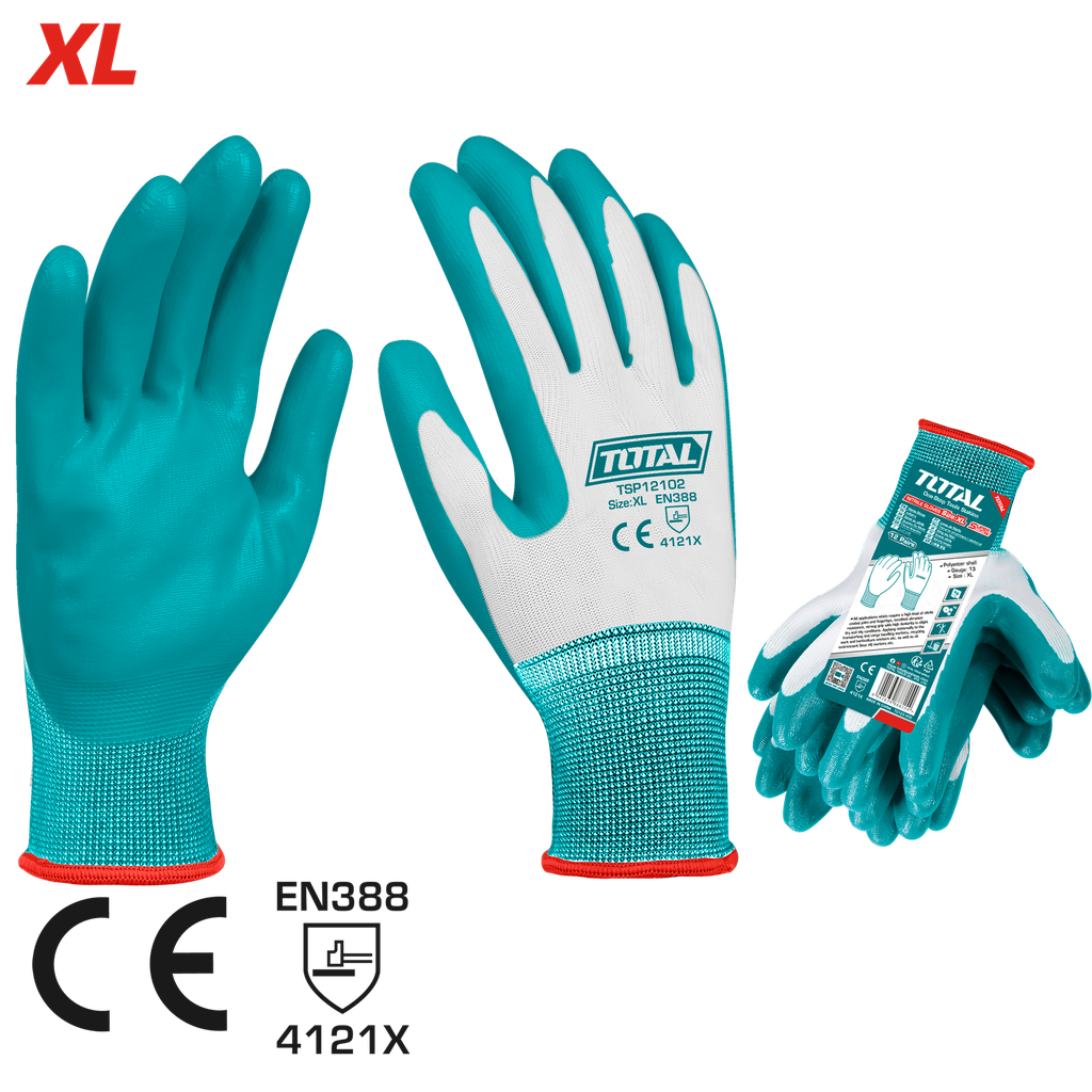 GUANTE DE NITRILO  XL SUPER TOTAL (TSP12102)