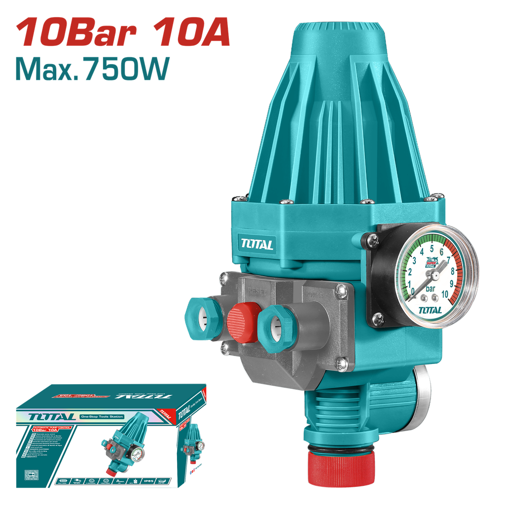 BOMBA PRESURIZADORA PARA ELECTROBOMBAS 1.5BAR,IP65 750W PARA DIAMETRO TUBERIA 1"X1" SUPER TOTAL (UTWPS102)