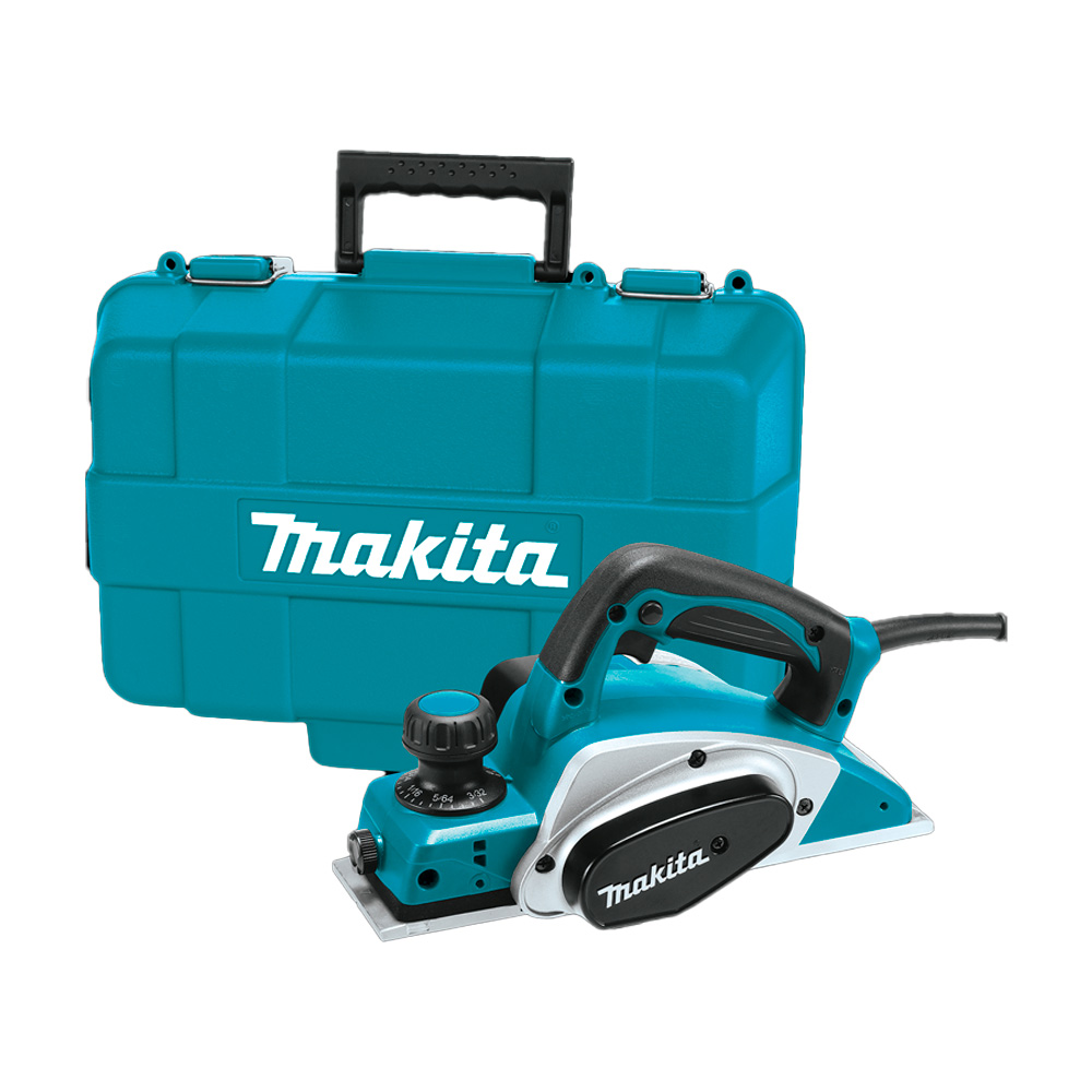 CEPILLO ELECTRICO MAKITA 620W 3 1/4" 82MM PROF MAX 2.5MM ESTUCHE PLASTICO (KP0800K)
