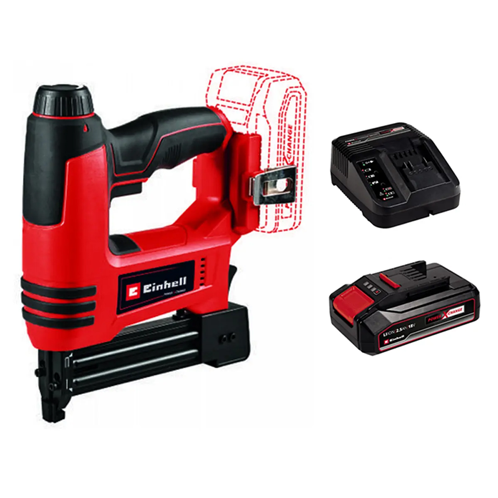 CLAVADORA + GRAPADORA INALAMBRICA 2 EN 1 EINHELL INCLUYE BATERIA 4.0AH Y CARGADOR (TE-CN 18 LI) (4257790)