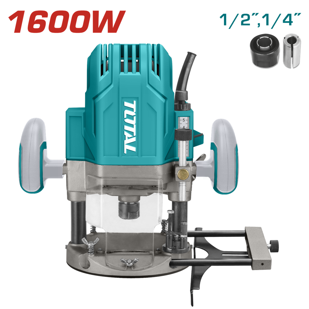 RUTEADORA 1/4 - 1/2 1600W INDUSTRIAL SUPER TOTAL (UTR111216)