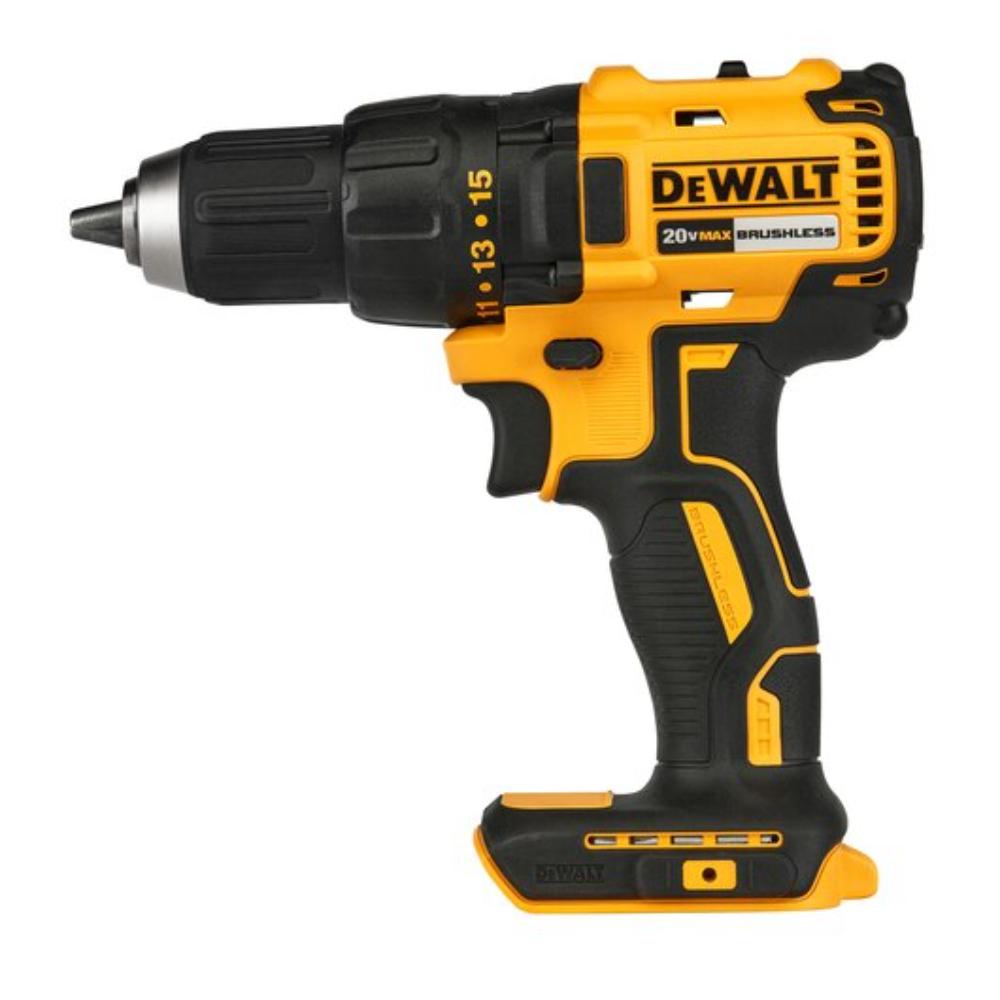 TALADRO ATORNILLADOR RECARGABLE DEWALT 2 BATERIAS 1/2  20V SIN ESCOBILLAS (DCD7771D2-B3) CAJA CARTON