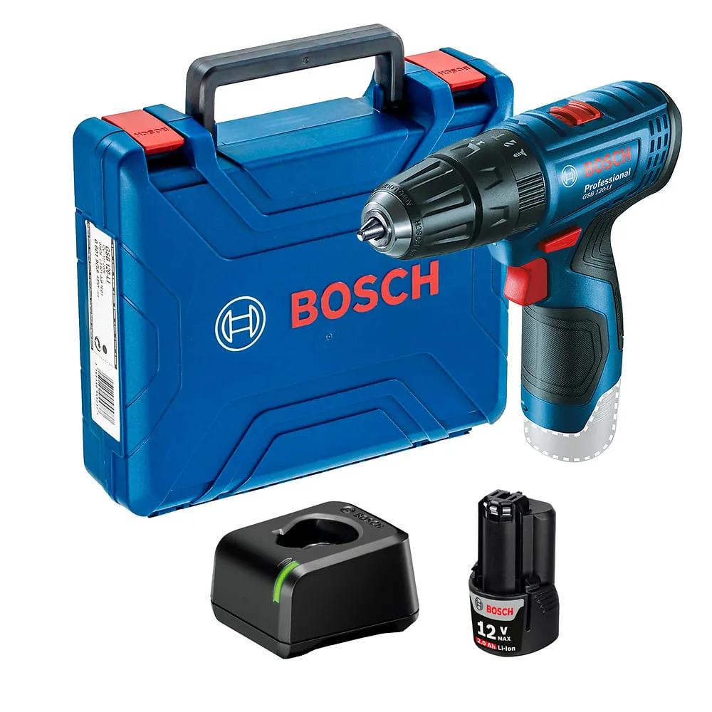 TALADRO ROTOMARTILLO INALAMBRICO BOSCH 12V GSB120-LI (BATERIA Y CARGADOR INCLUIDO )(06019G81G1)