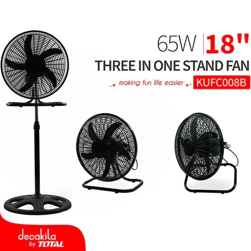 VENTILADOR 5 ASPAS 18" 3 EN 1 DECAKILA (KUFC008B)