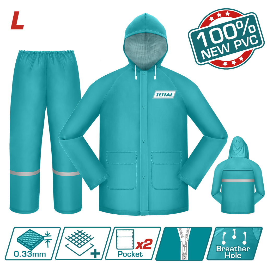 IMPERMEABLE PARA MOTO INDUSTRIAL TALLA L TOTAL (THTRS031.L)