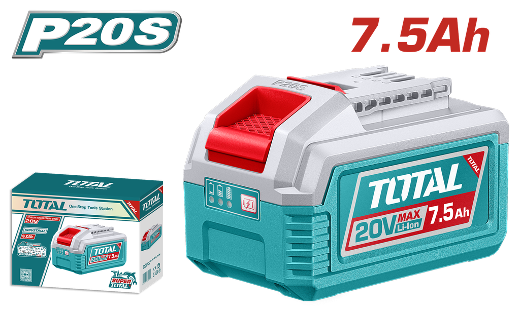 BATERIA 20V 7.5AH INDUSTRIAL ION LITHIUM  INDUSTRIAL SUPER TOTAL (TFBLI2075)