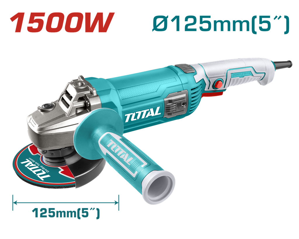 PULIDORA 5" 1500W INCLUYE MANGO AUXILIAR  INDUSTRIAL TOTAL (UTG11512536)