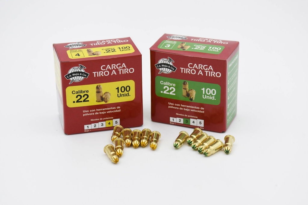 TIROS PARA PISTOLA DE FIJACION CAL 22 4 X 100