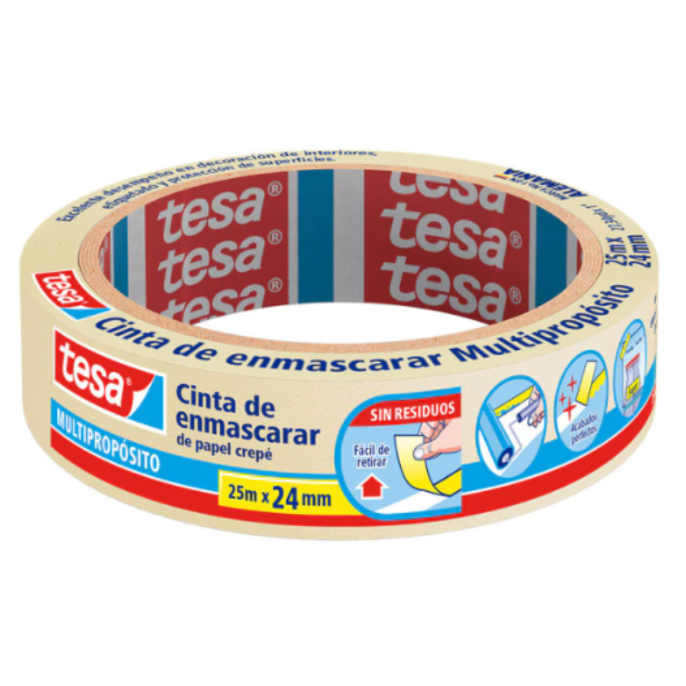 CINTA ENMASCARAR 24 X 25 MT TESA (53123)
