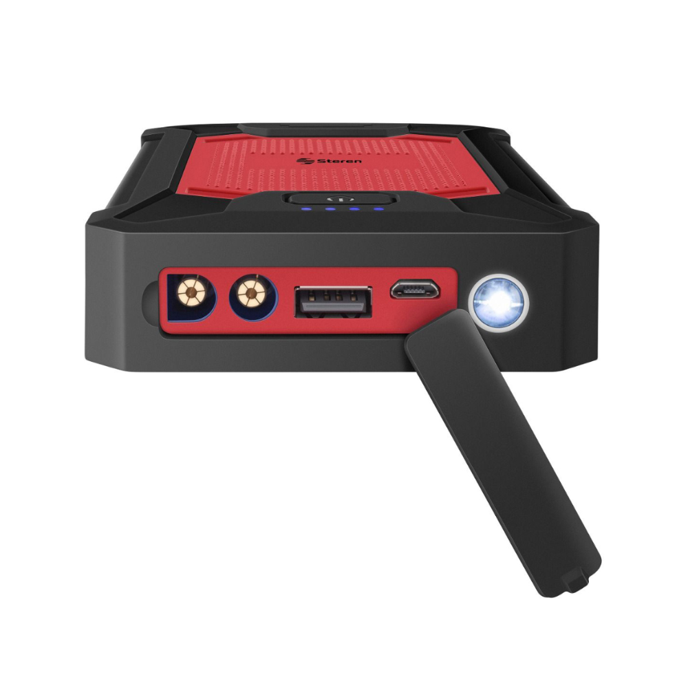 ARRANCADOR PARA AUTO COMPACTO POWER BANK Y LINTERNA LED (MOV-123)
