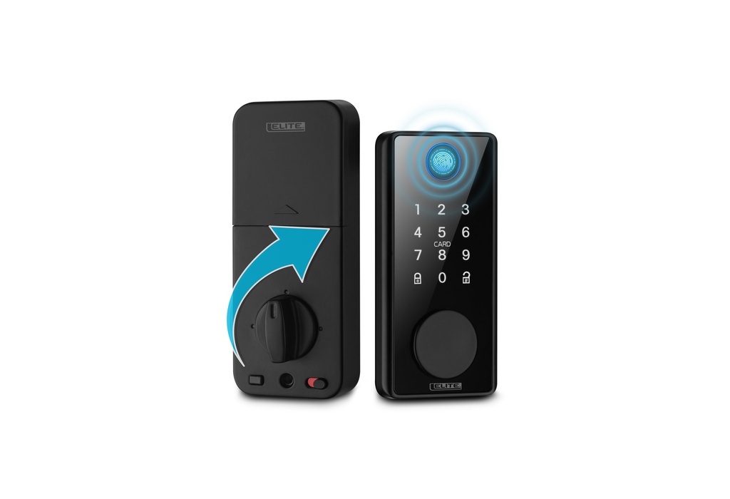 CHAPA DIGITAL INTELIGENTE DE SOBREPONER ELITE LOCK 5 METODOS DE APERTURA (SL5000)
