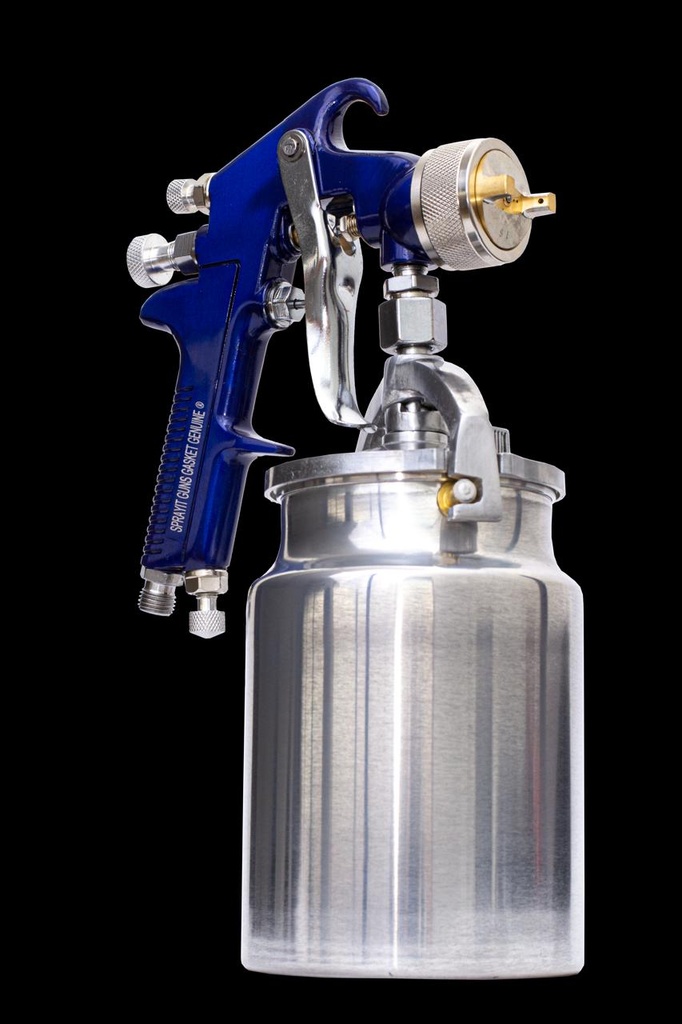 PISTOLA PINTAR GGB ALTA PRESION HVLP GGB ECOLOGICA BOQUILLA 1.8MM VASO METALICO 1000MM(4001)