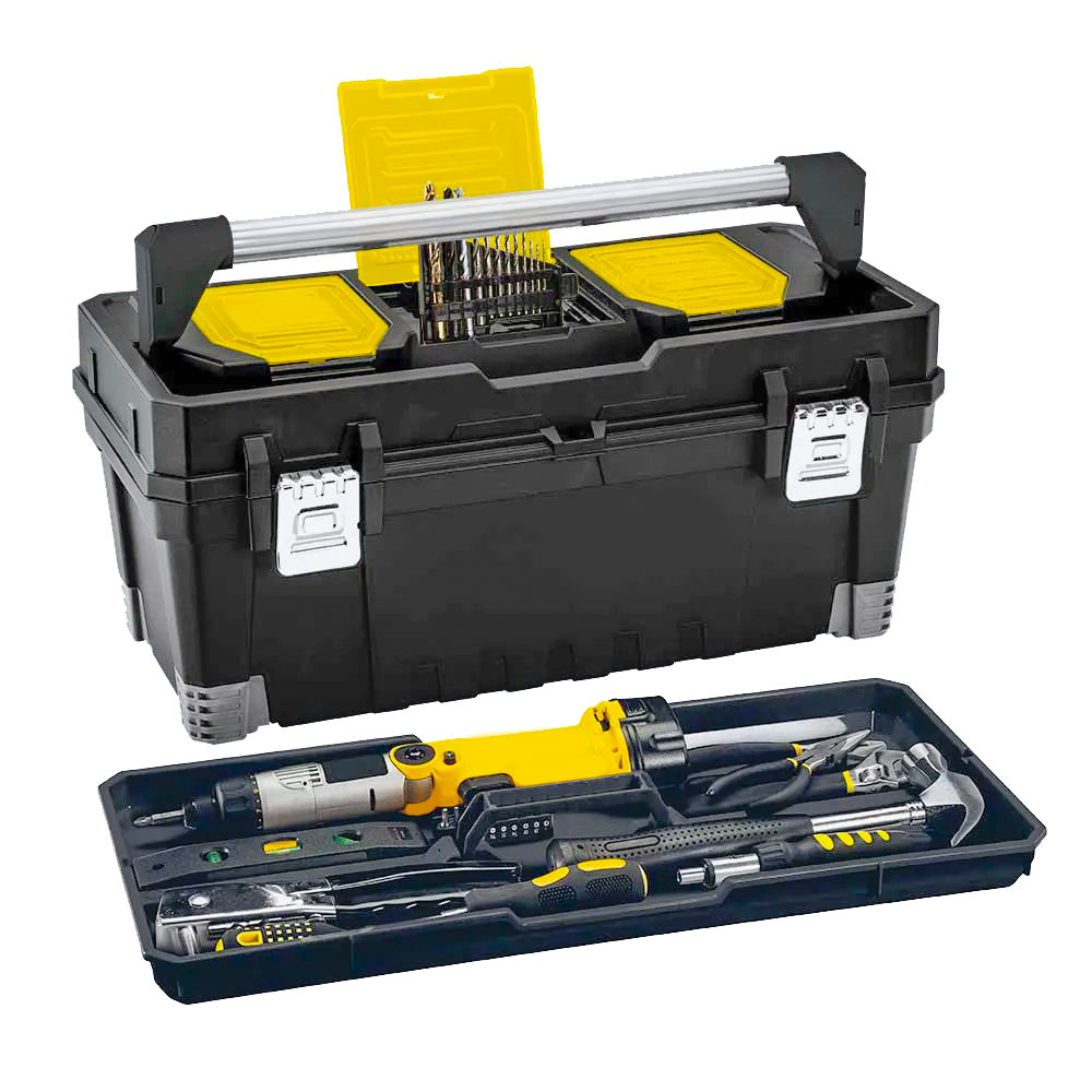 CAJA HERRAMIENTA 25 PRO CERR METALICA NEGRA RIMAX  (13630)