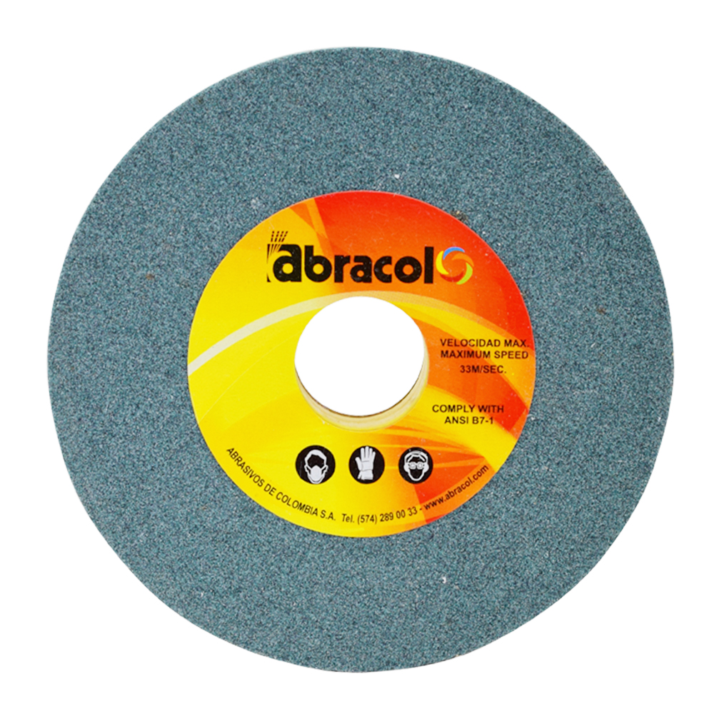 PIEDRA ESMERIL ABRACOL 6X1X1 1/4 GRANO 80 VERDE (AVR1CV080061)